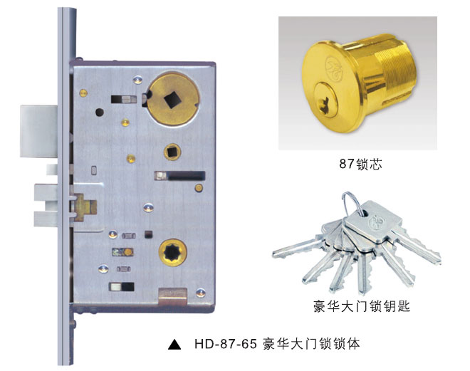 HD-87-65豪華大門(mén)鎖鎖體